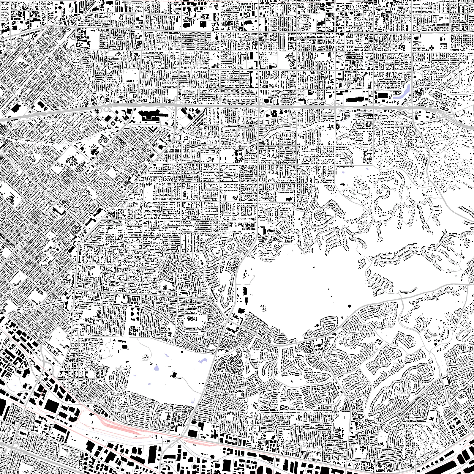 West Covina figure ground plan