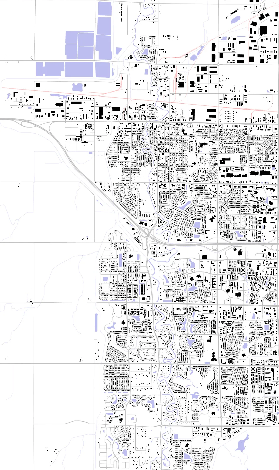 West Fargo figure ground plan