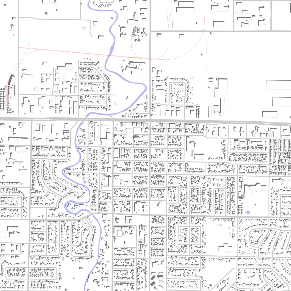 West Fargo site plan (2.5 km)