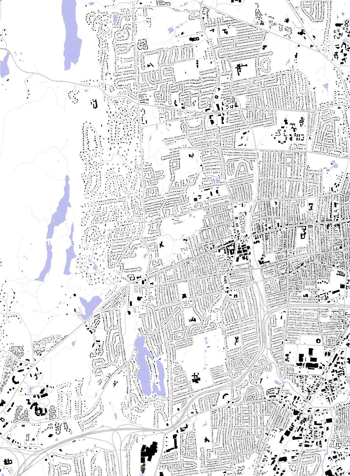 West Hartford figure ground plan