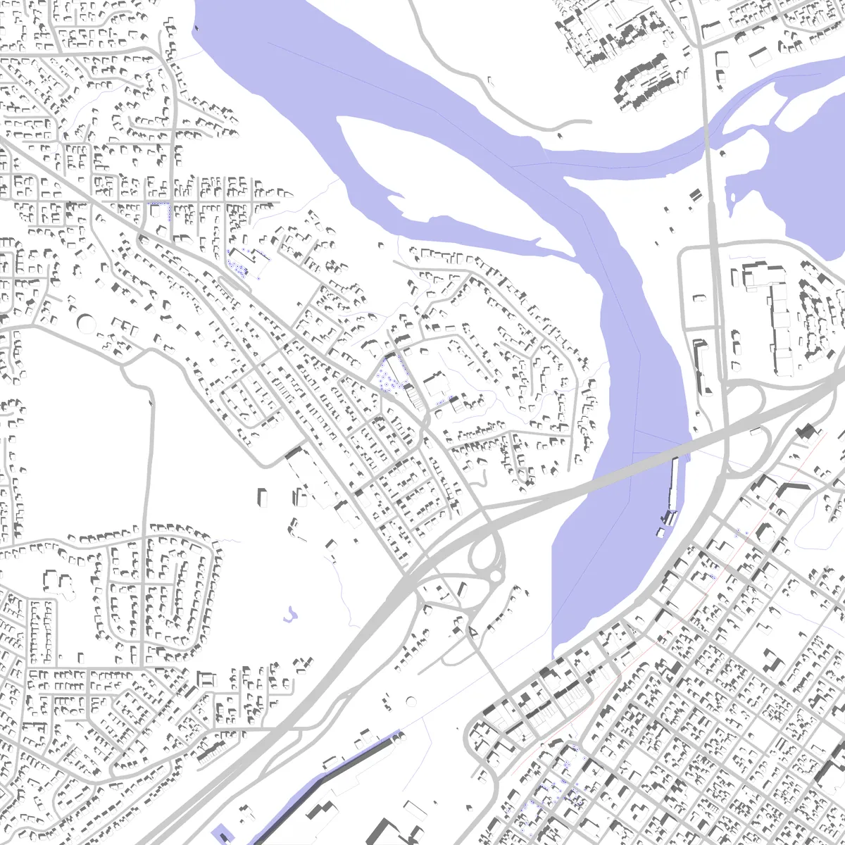 West Linn site plan (2.5 km)