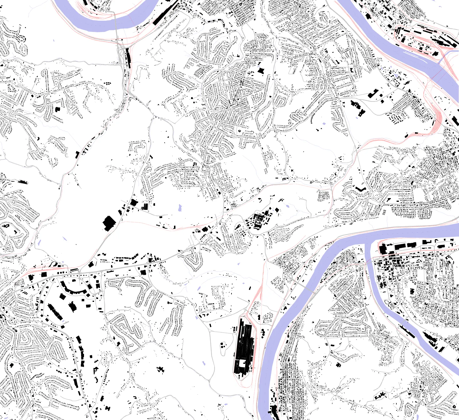 West Mifflin figure ground plan