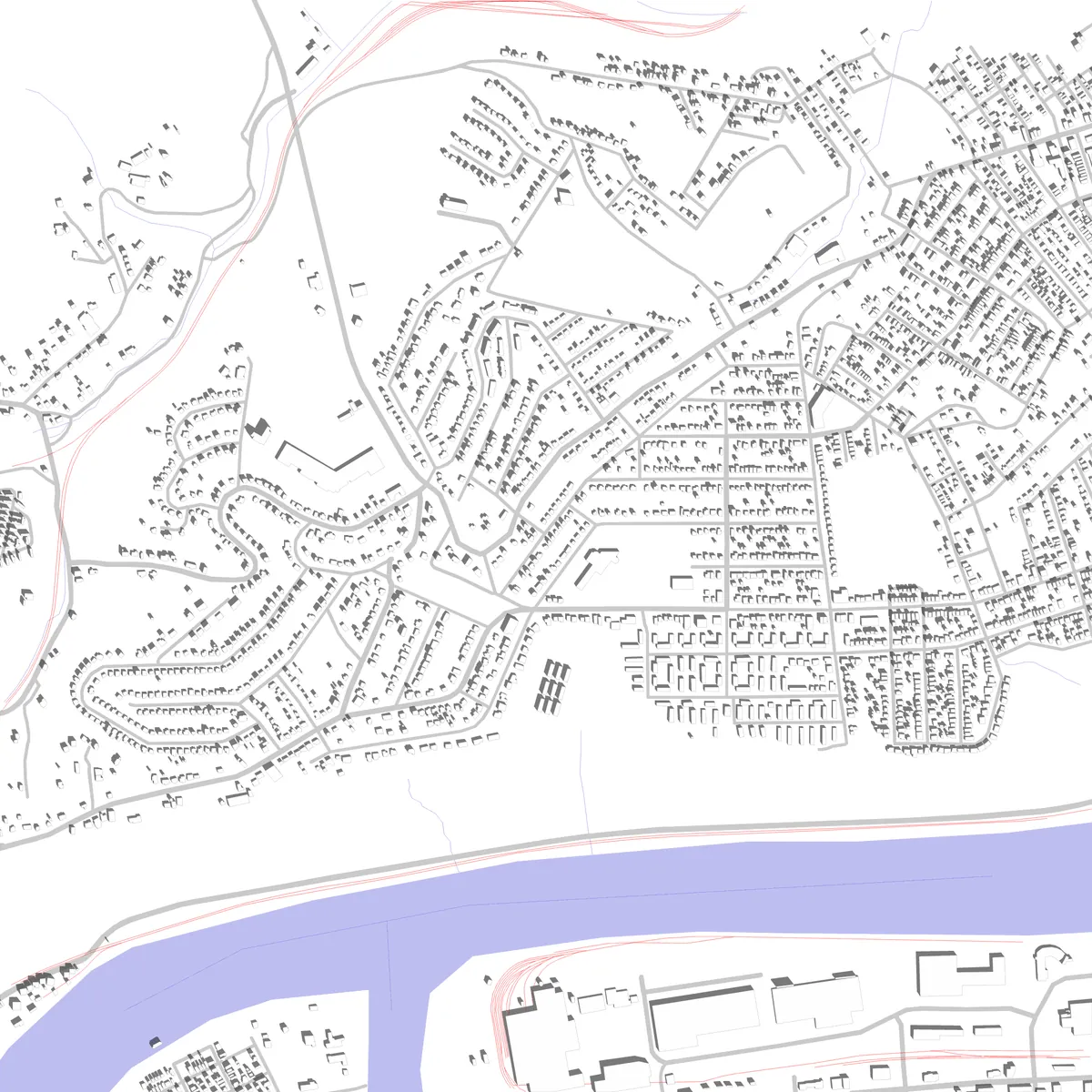 West Mifflin site plan (2.5 km)