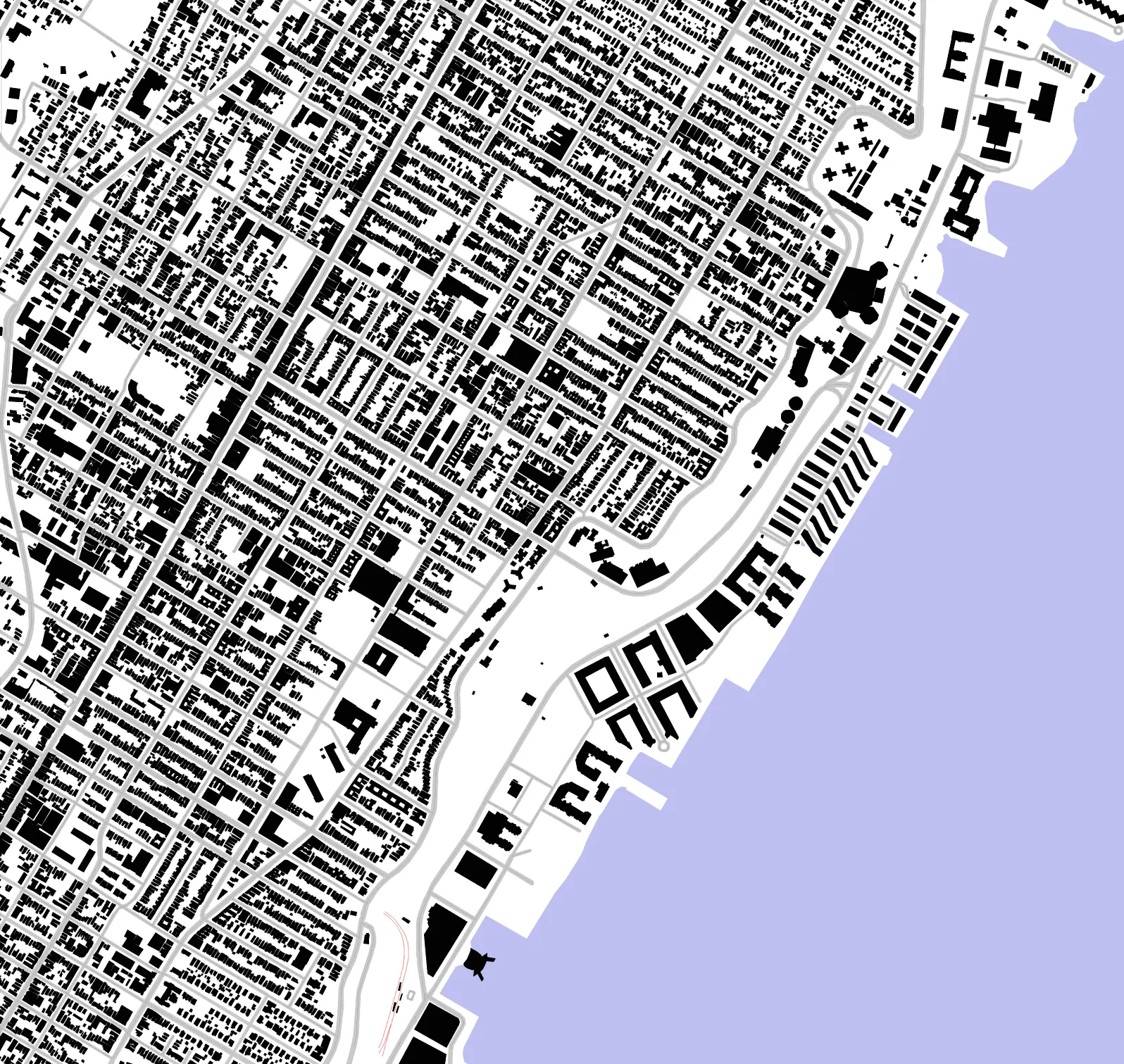 West New York figure ground plan