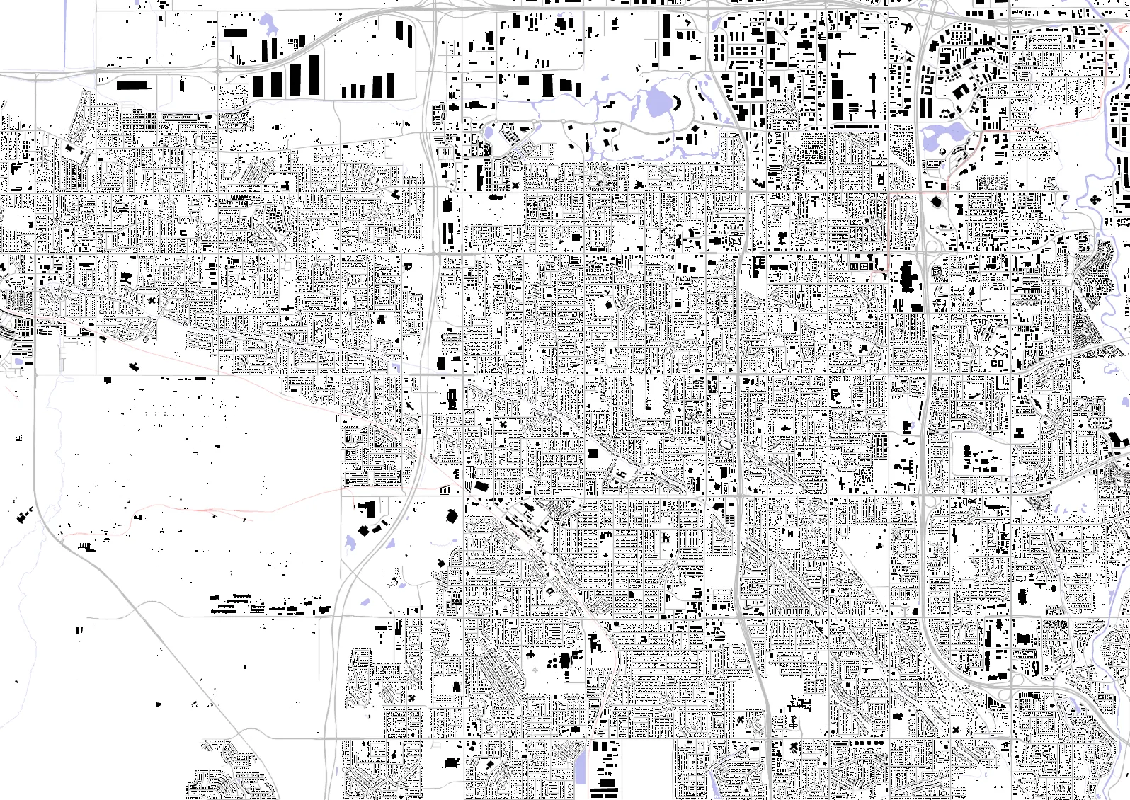 West Valley City figure ground plan