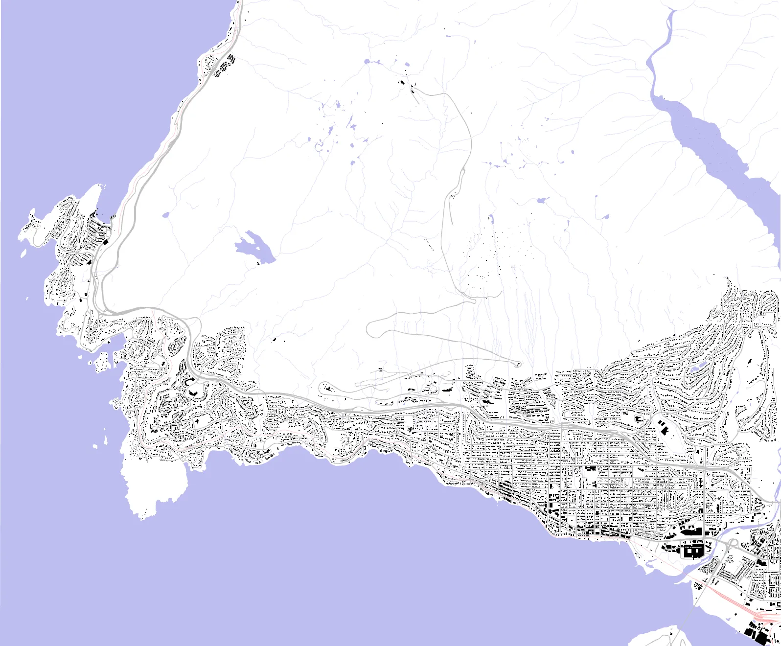 West Vancouver figure ground plan