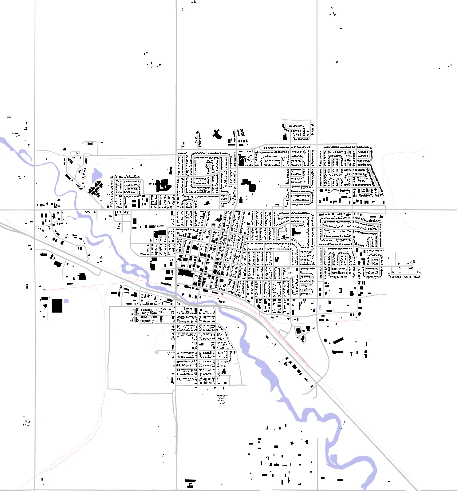 Weyburn figure ground plan