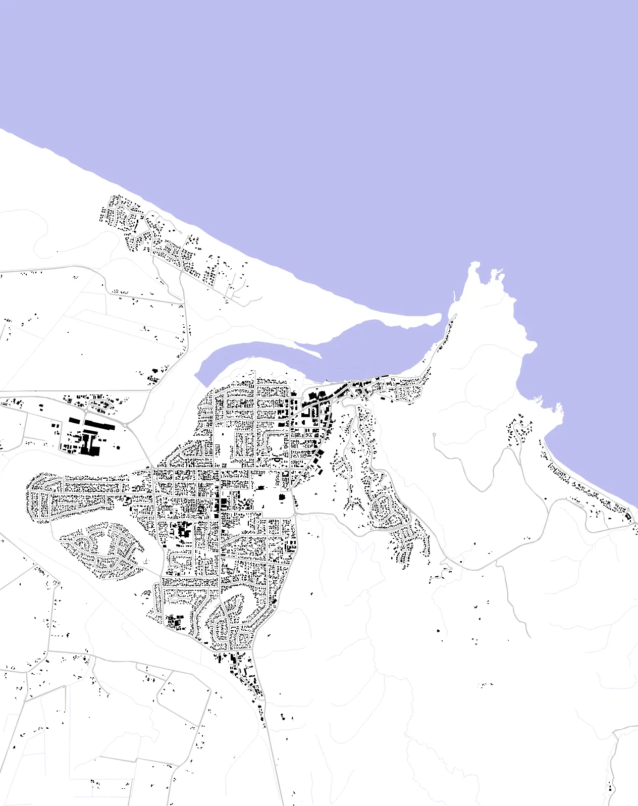 Whakatane figure ground plan