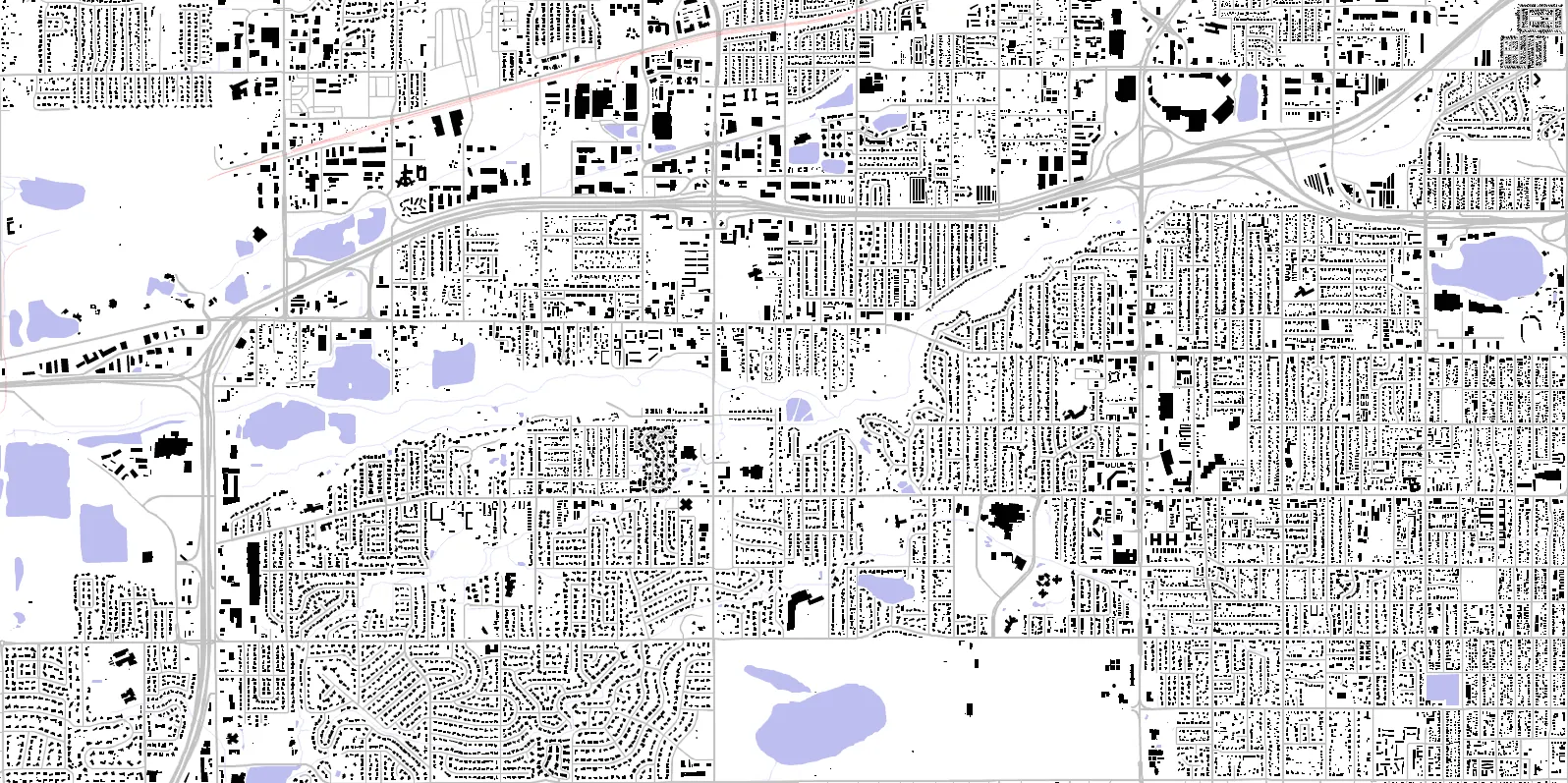Wheat Ridge figure ground plan