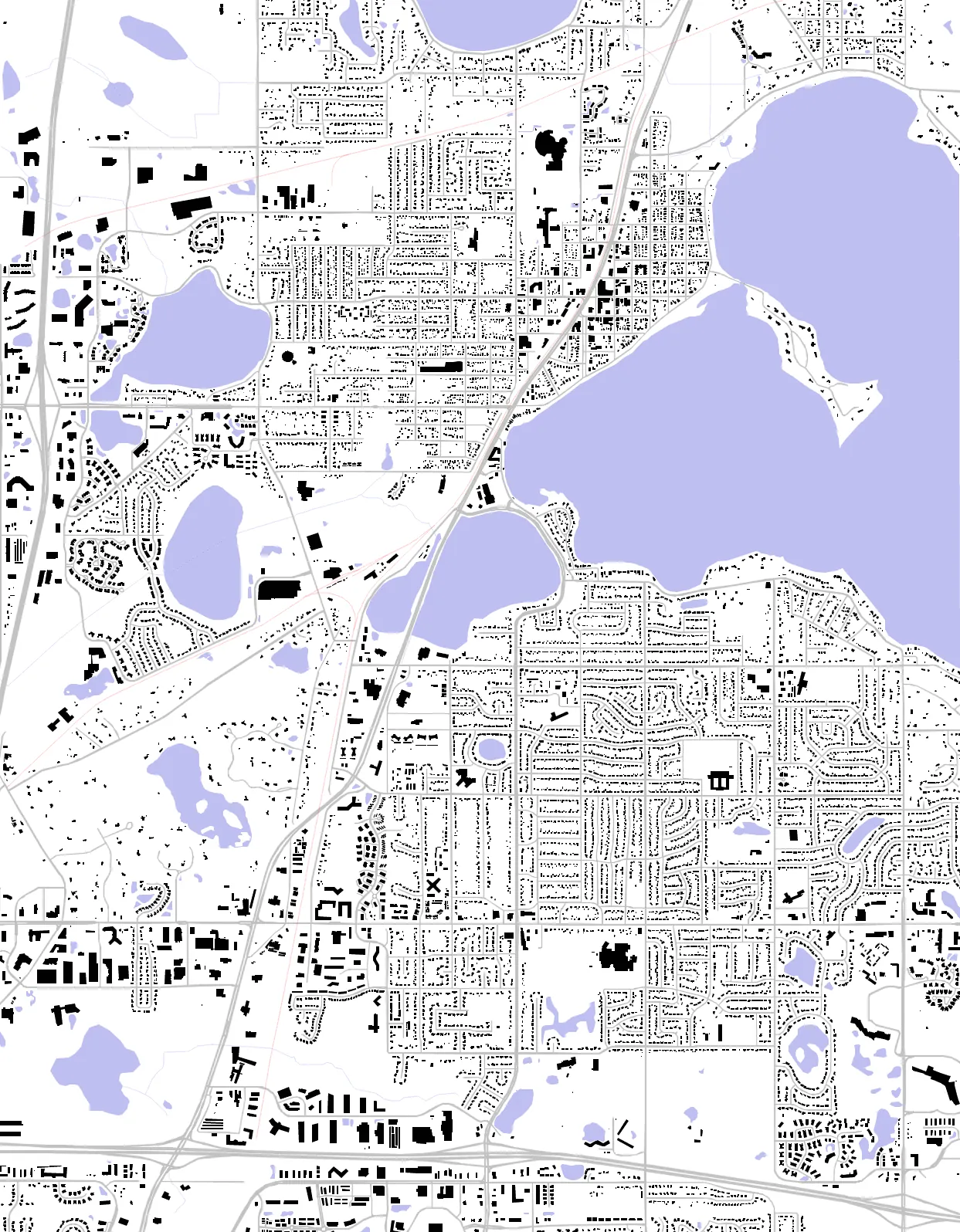 White Bear Lake figure ground plan