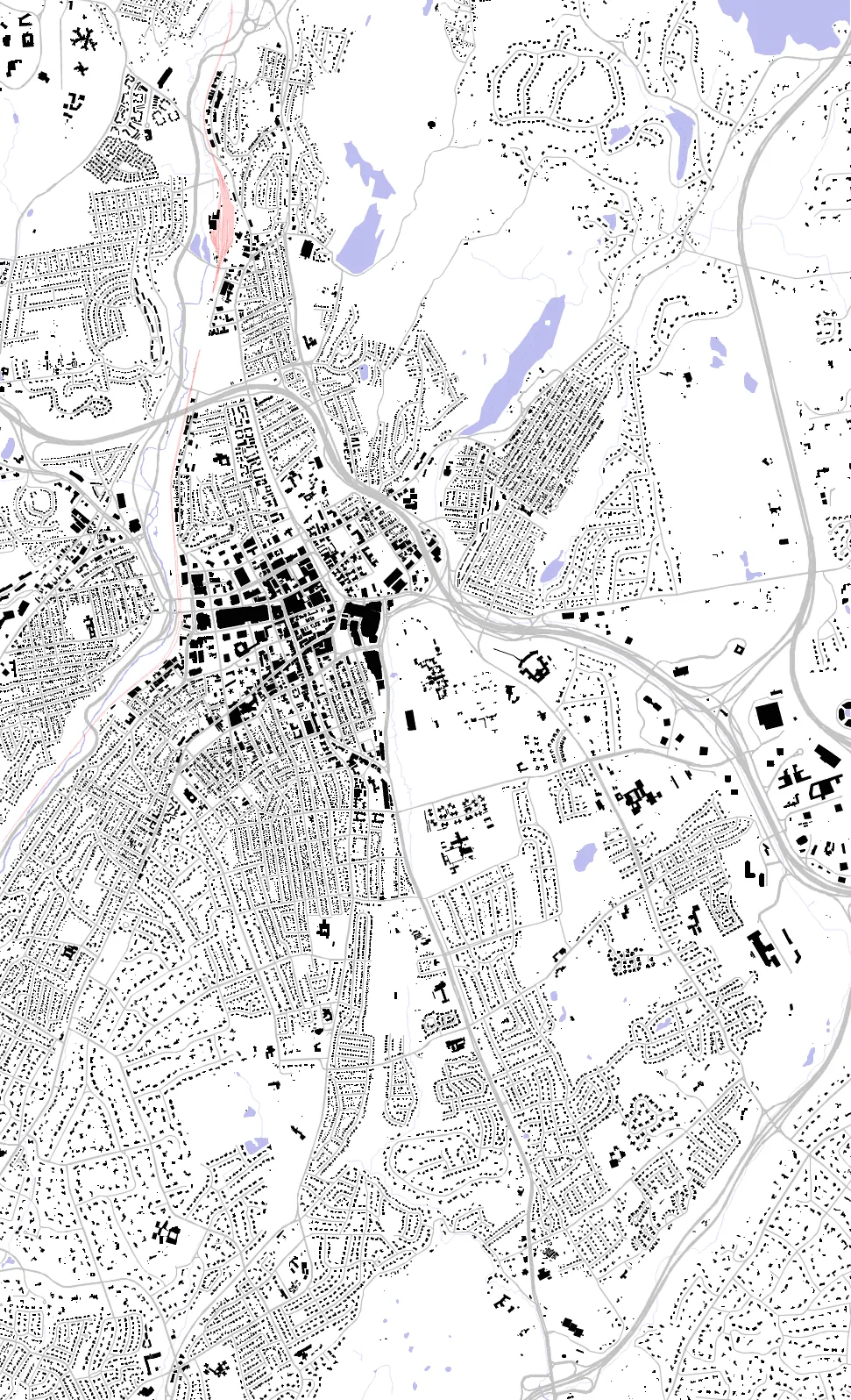 White Plains figure ground plan