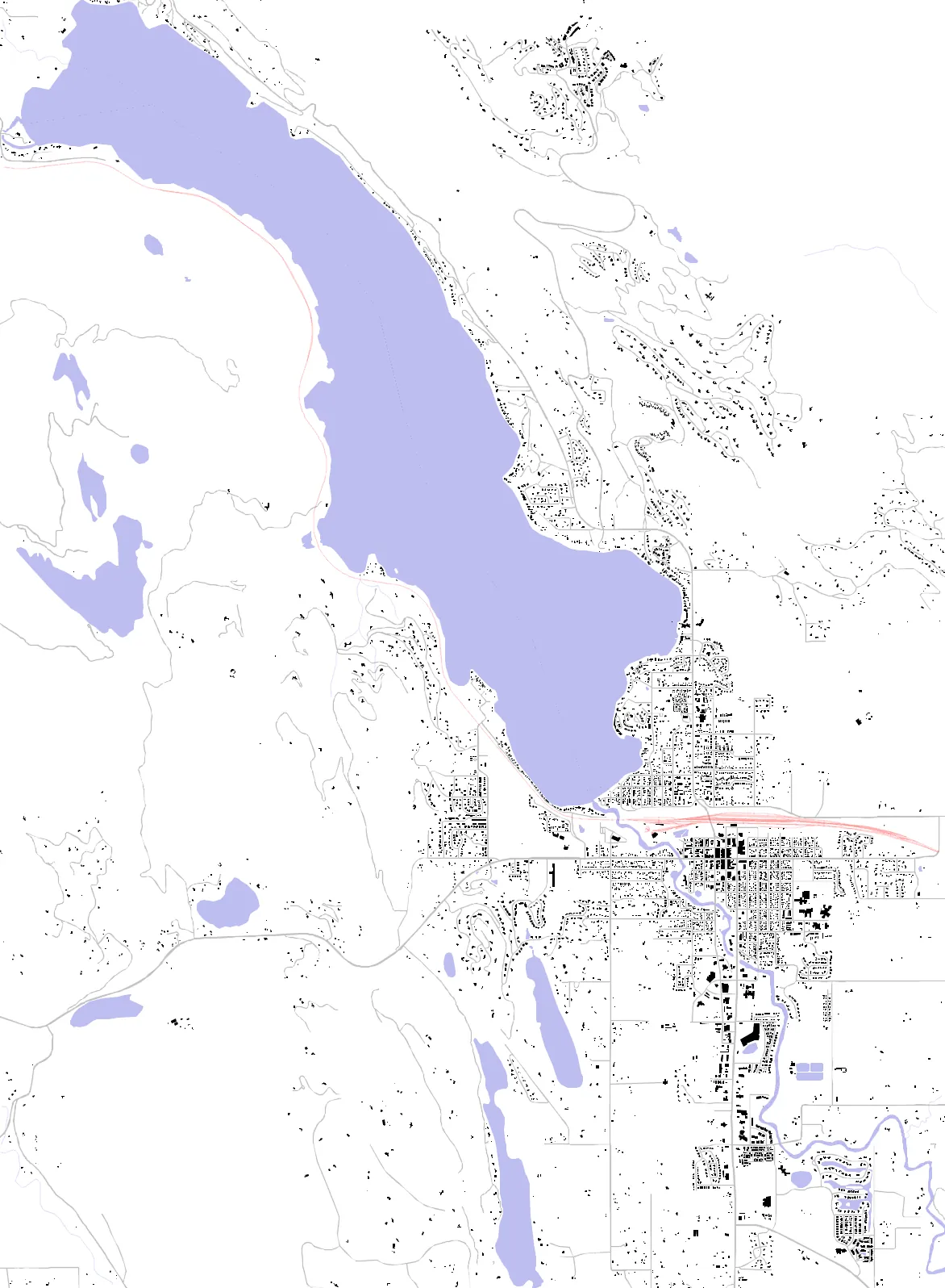 Whitefish figure ground plan