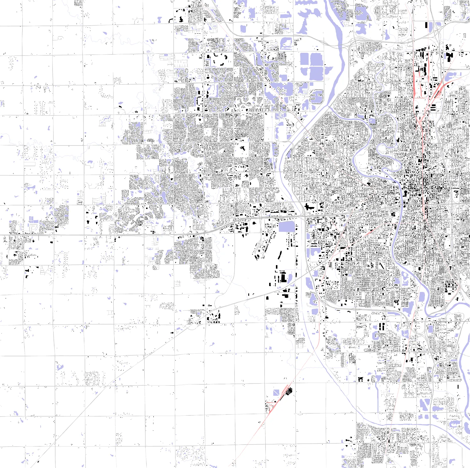 Wichita figure ground plan