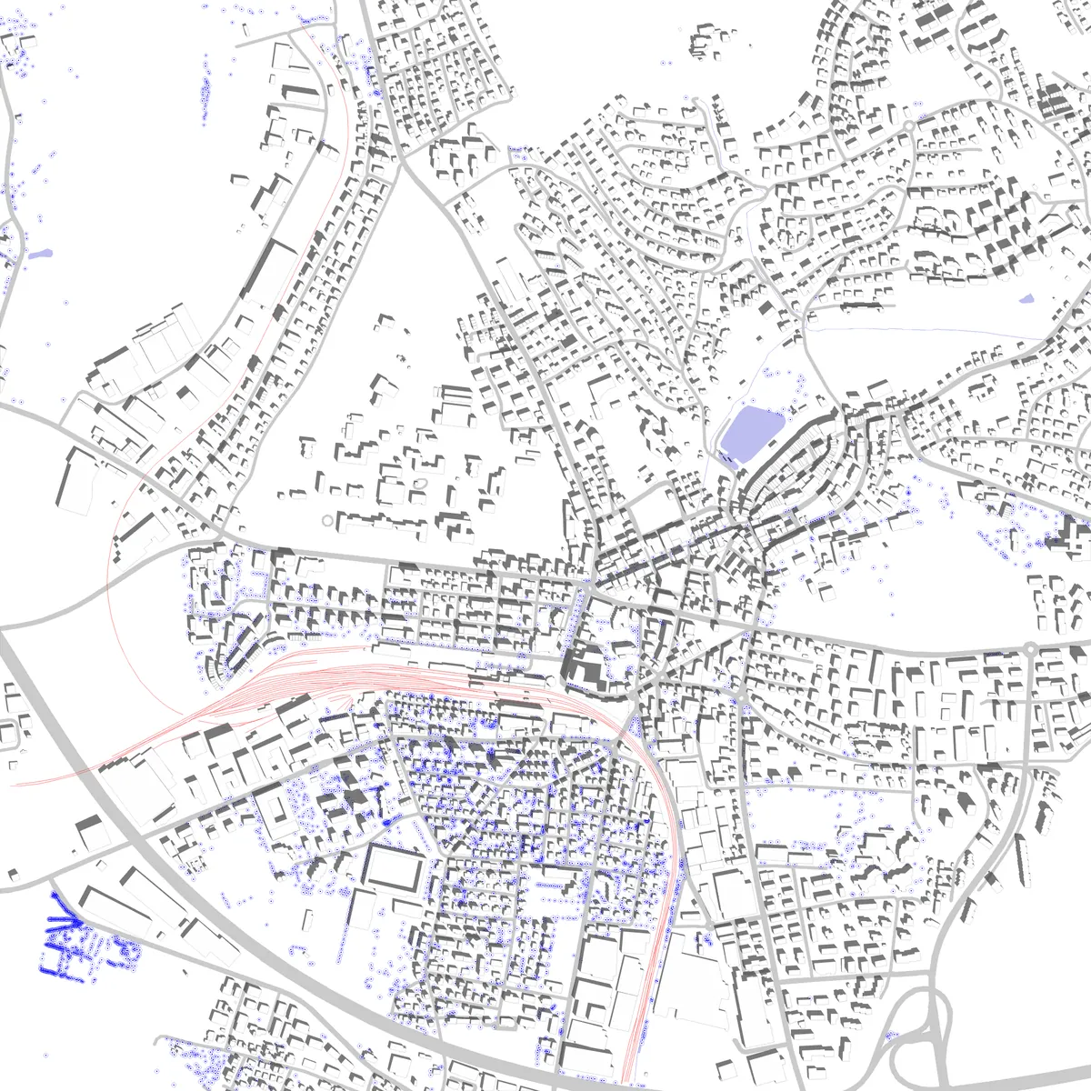 Wil Lageplan (2,5 km)