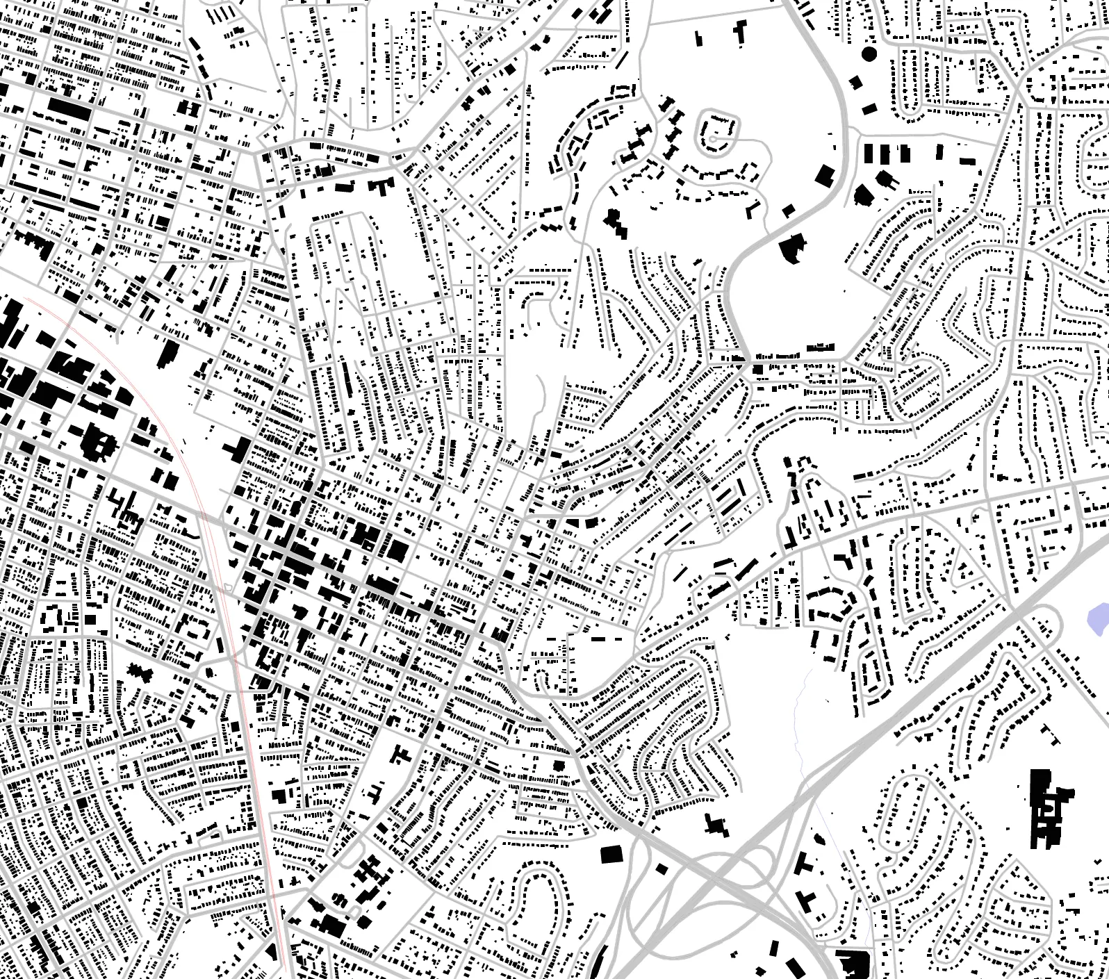 Wilkinsburg figure ground plan