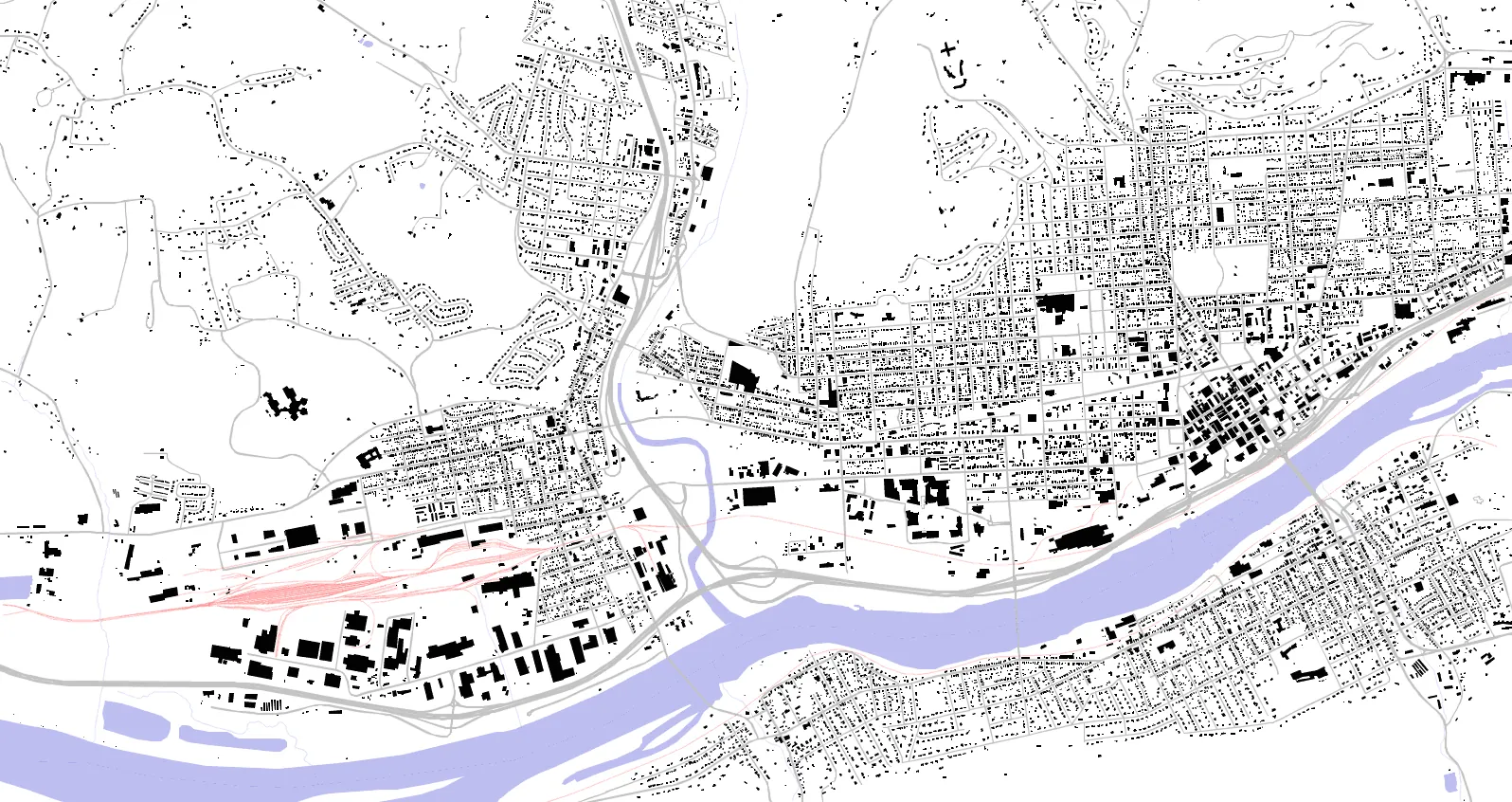 Williamsport figure ground plan