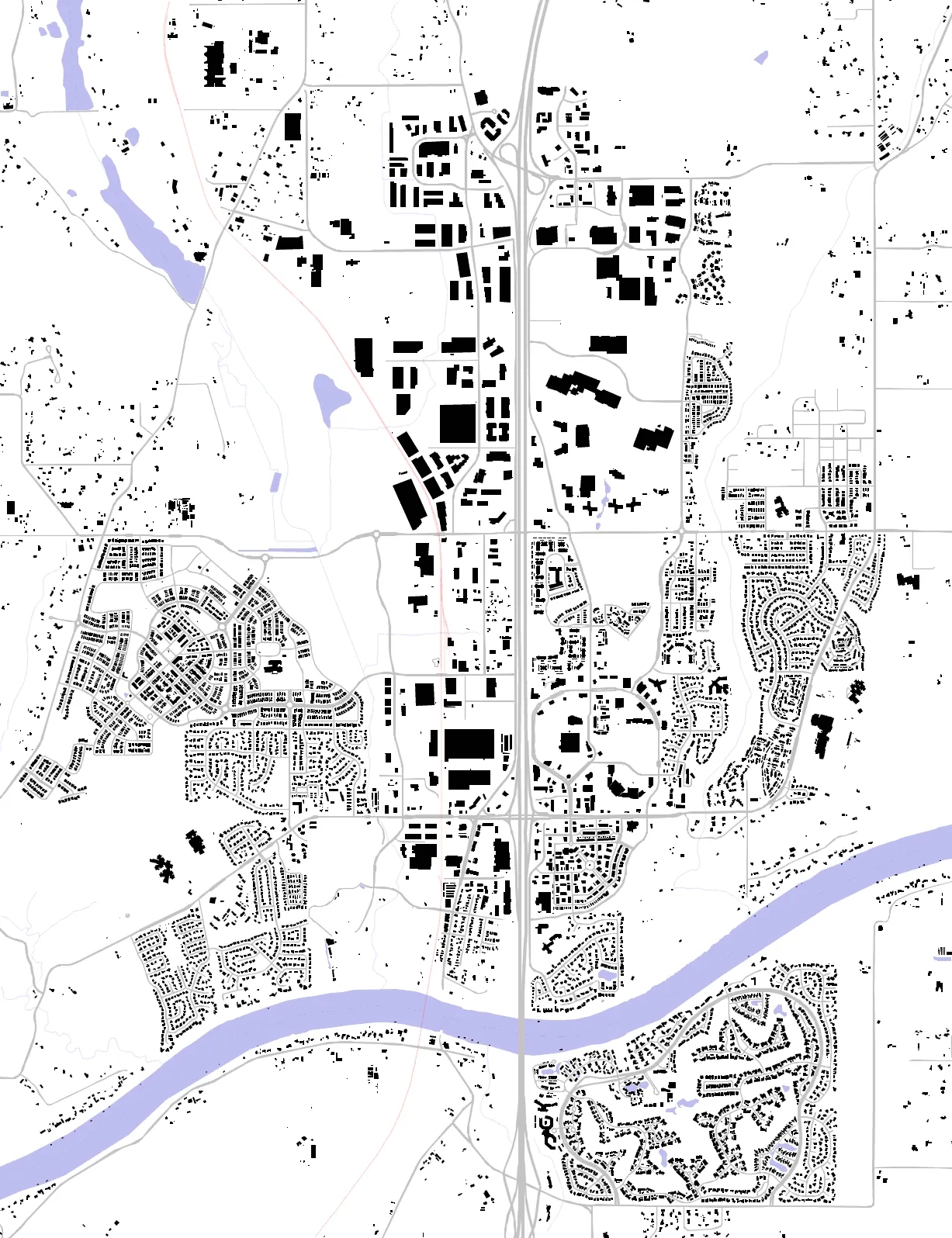 Wilsonville figure ground plan