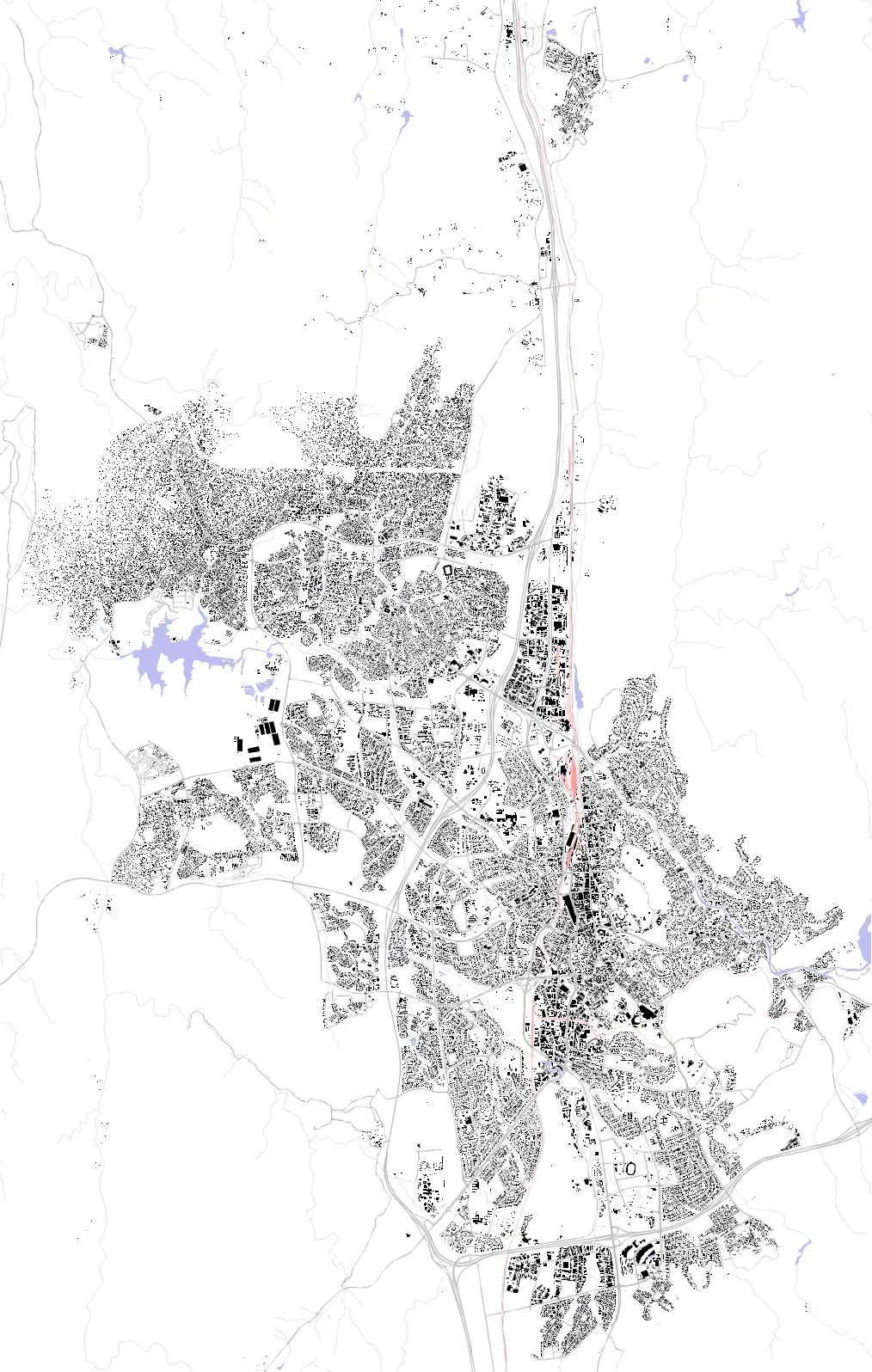 Windhoek figure ground plan