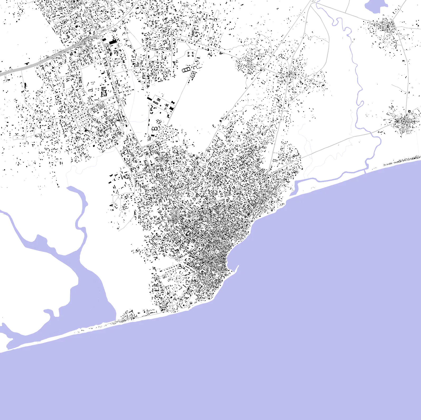 Winneba figure ground plan