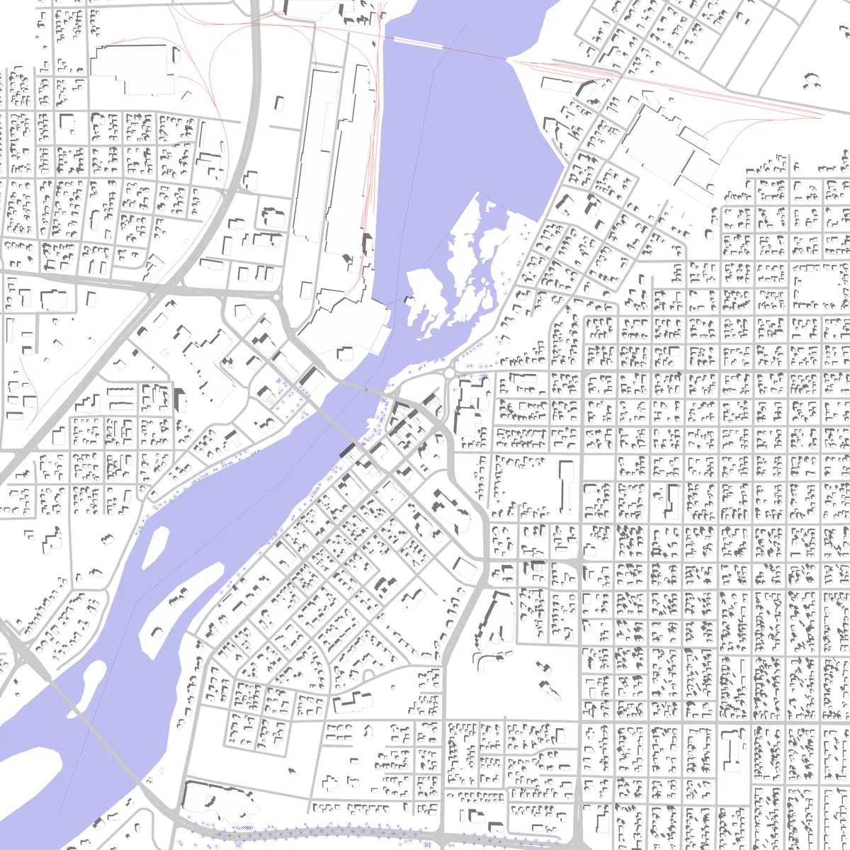 Wisconsin Rapids site plan (2.5 km)