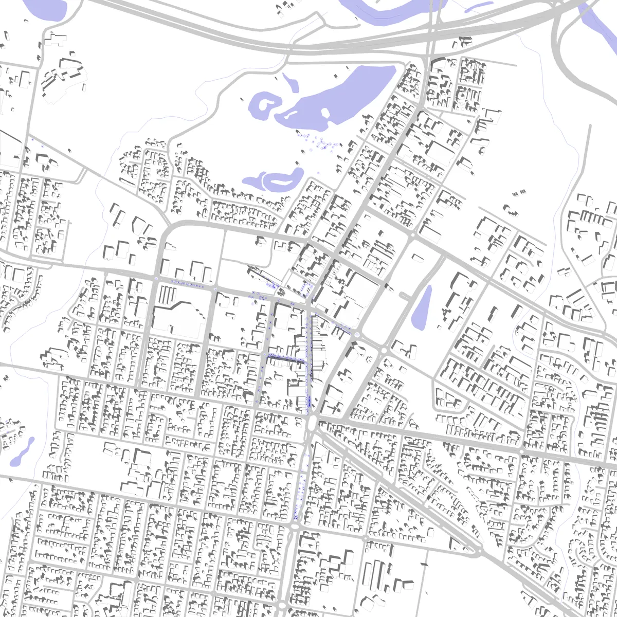 Wodonga site plan (2.5 km)