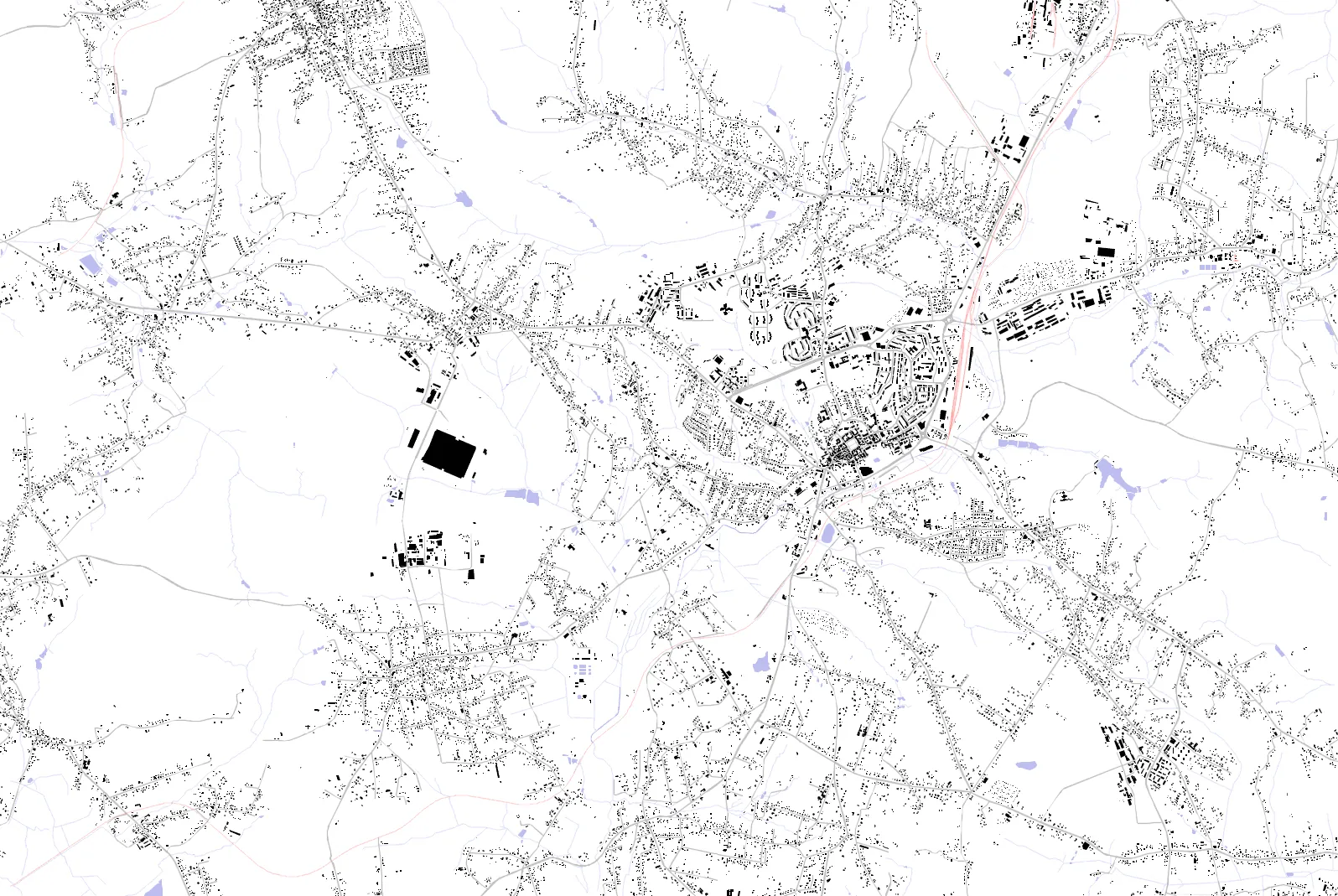 Wodzisław Śląski figure ground plan