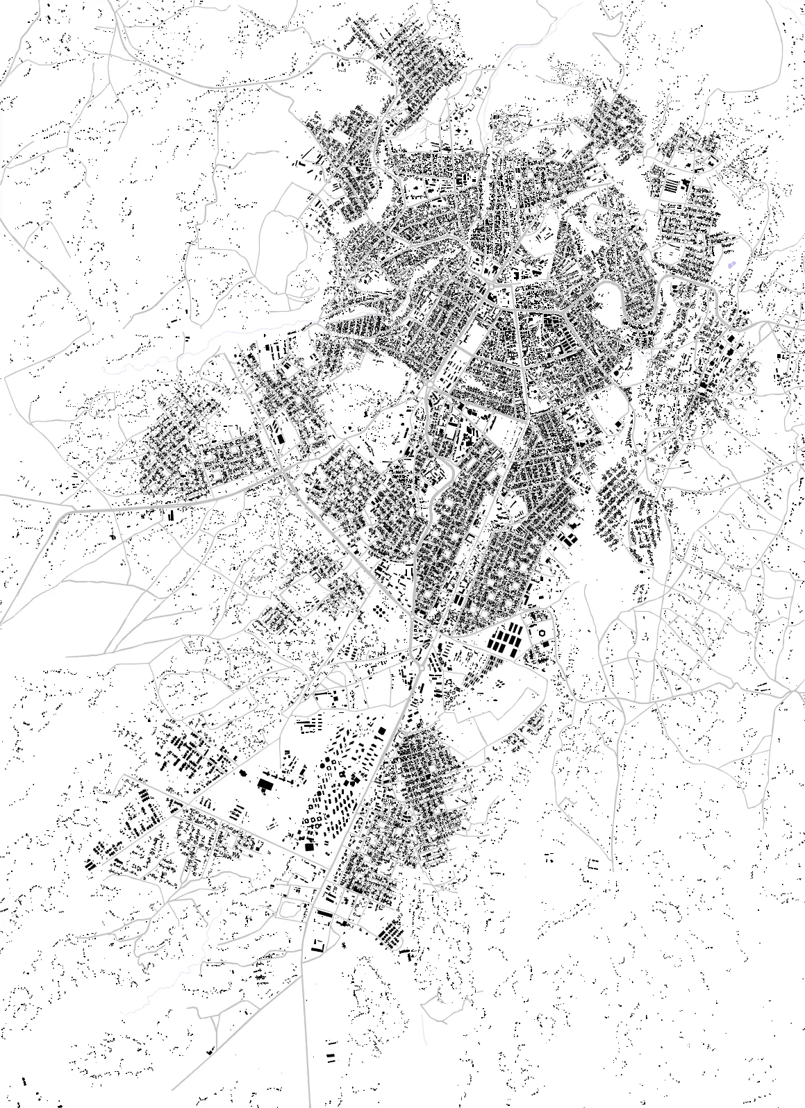 Wolaita Sodo figure ground plan