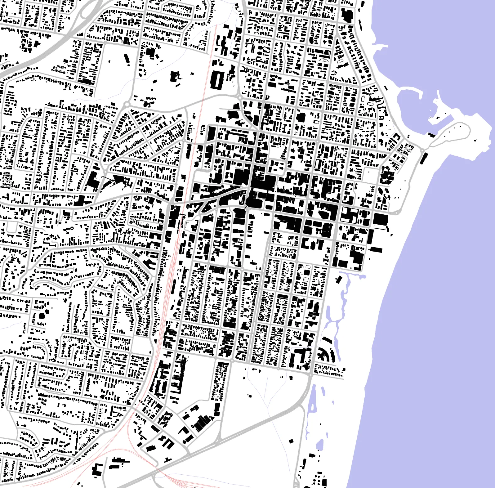 Wollongong figure ground plan