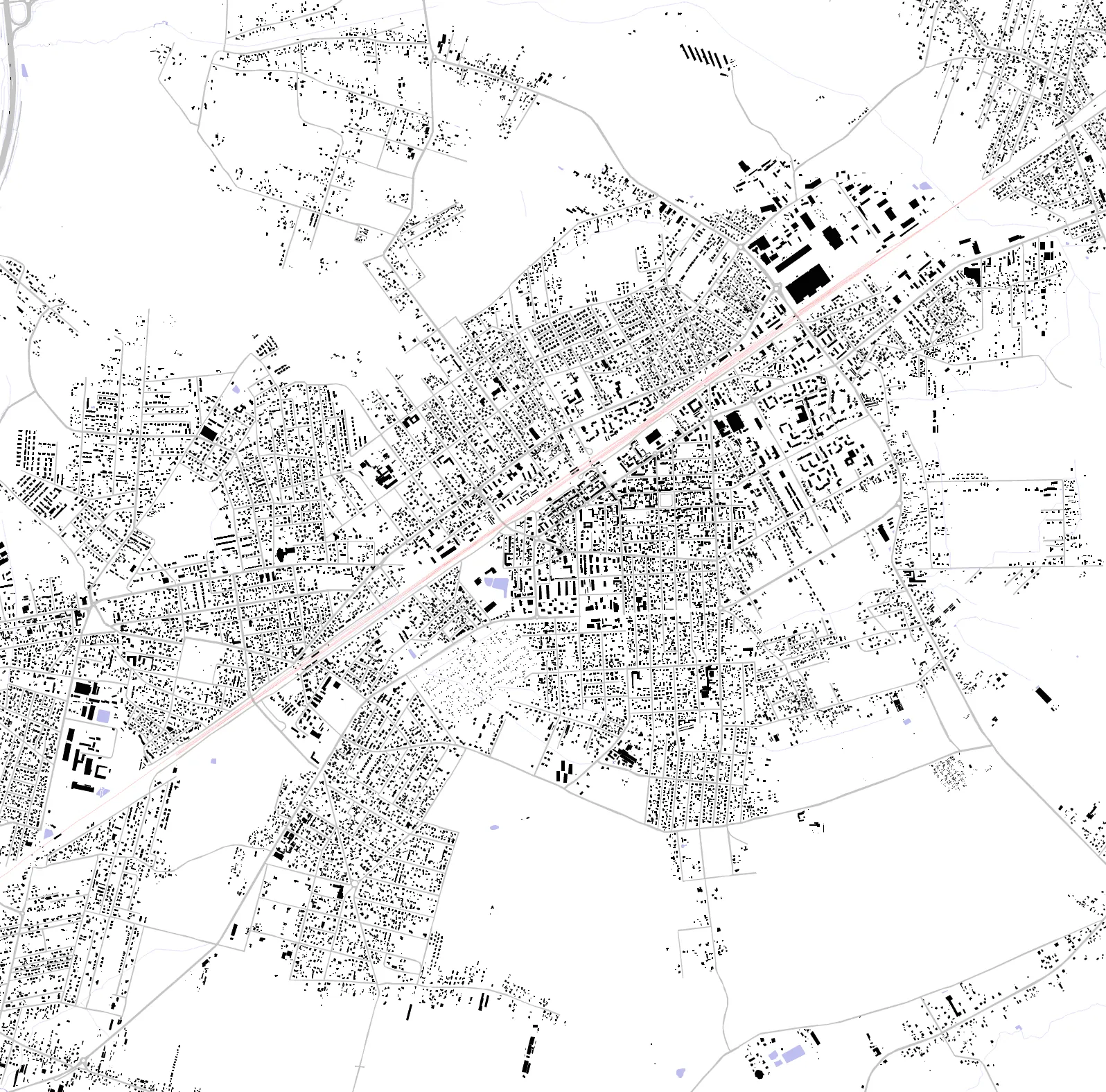 Wołomin figure ground plan
