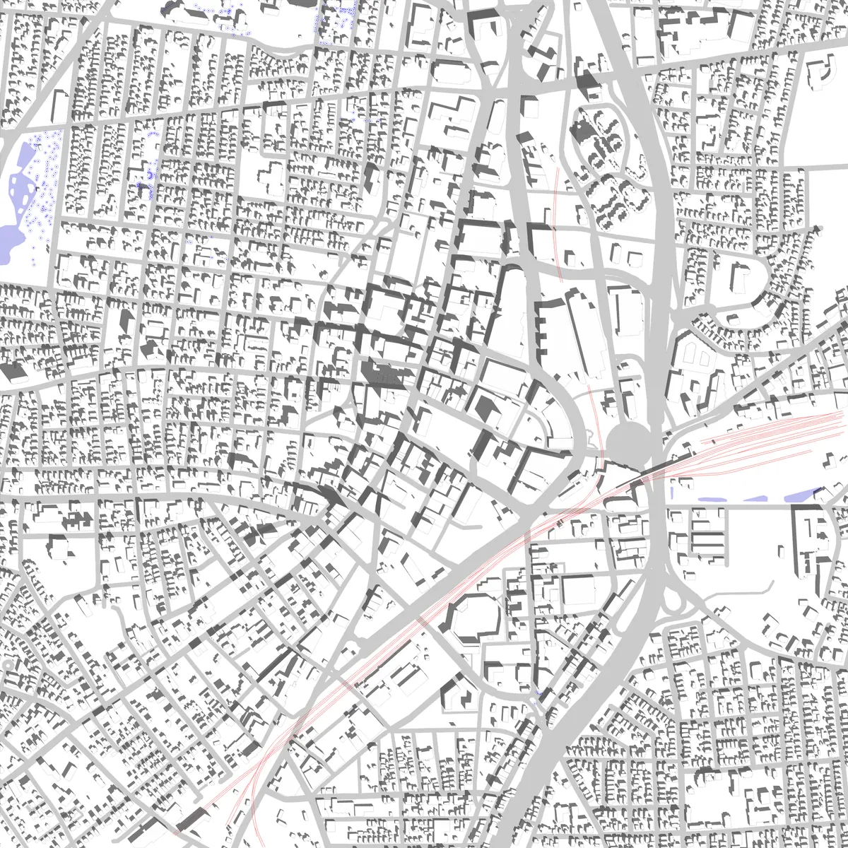 Worcester site plan (2.5 km)
