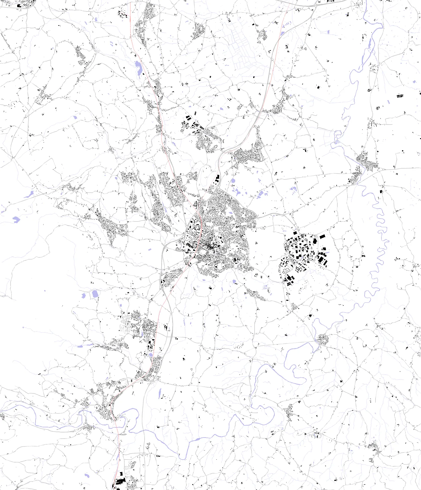 Wrexham figure ground plan