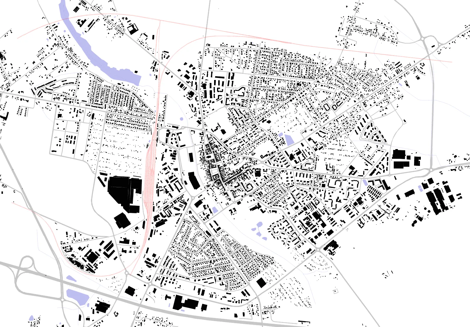Września figure ground plan