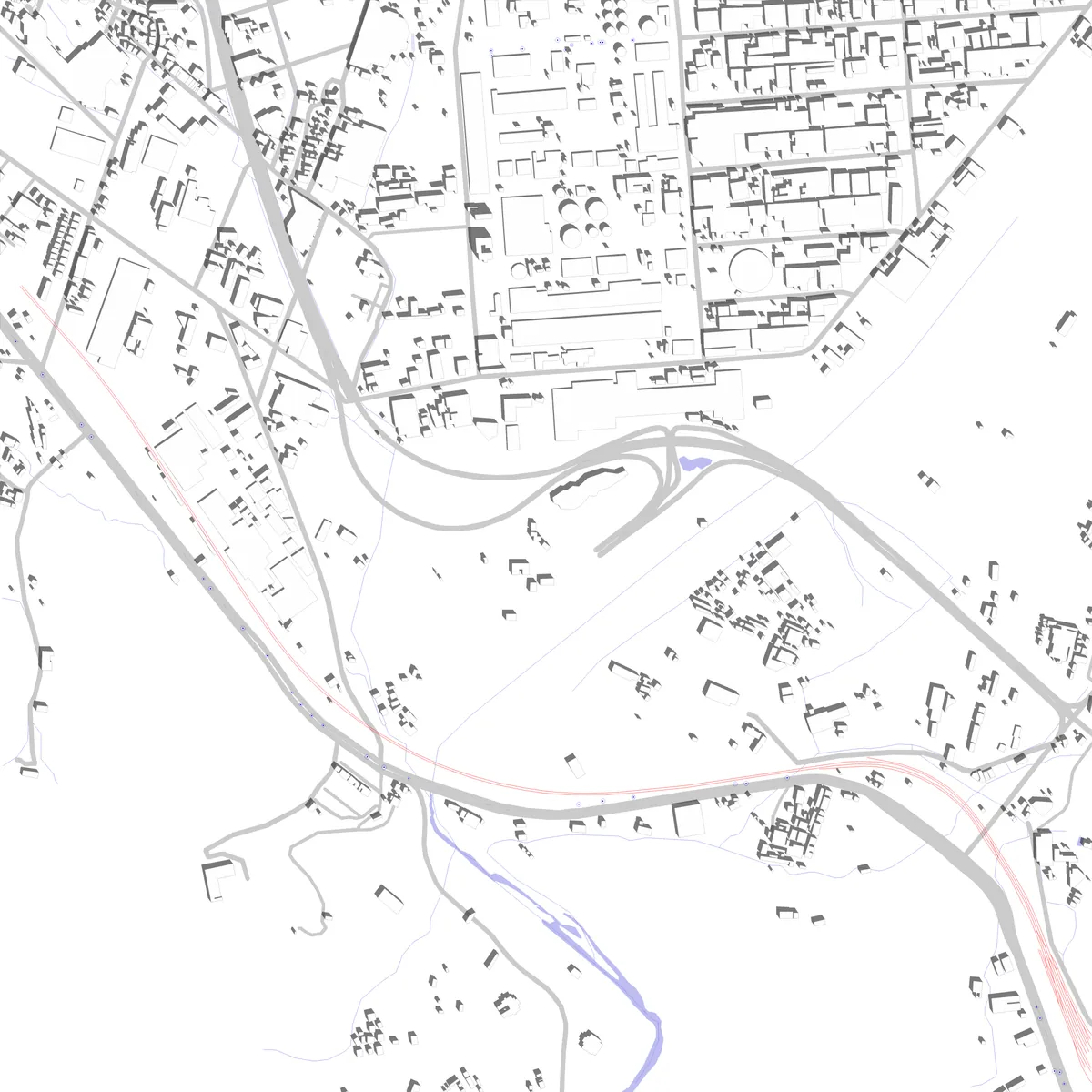 Xincheng Township site plan (2.5 km)