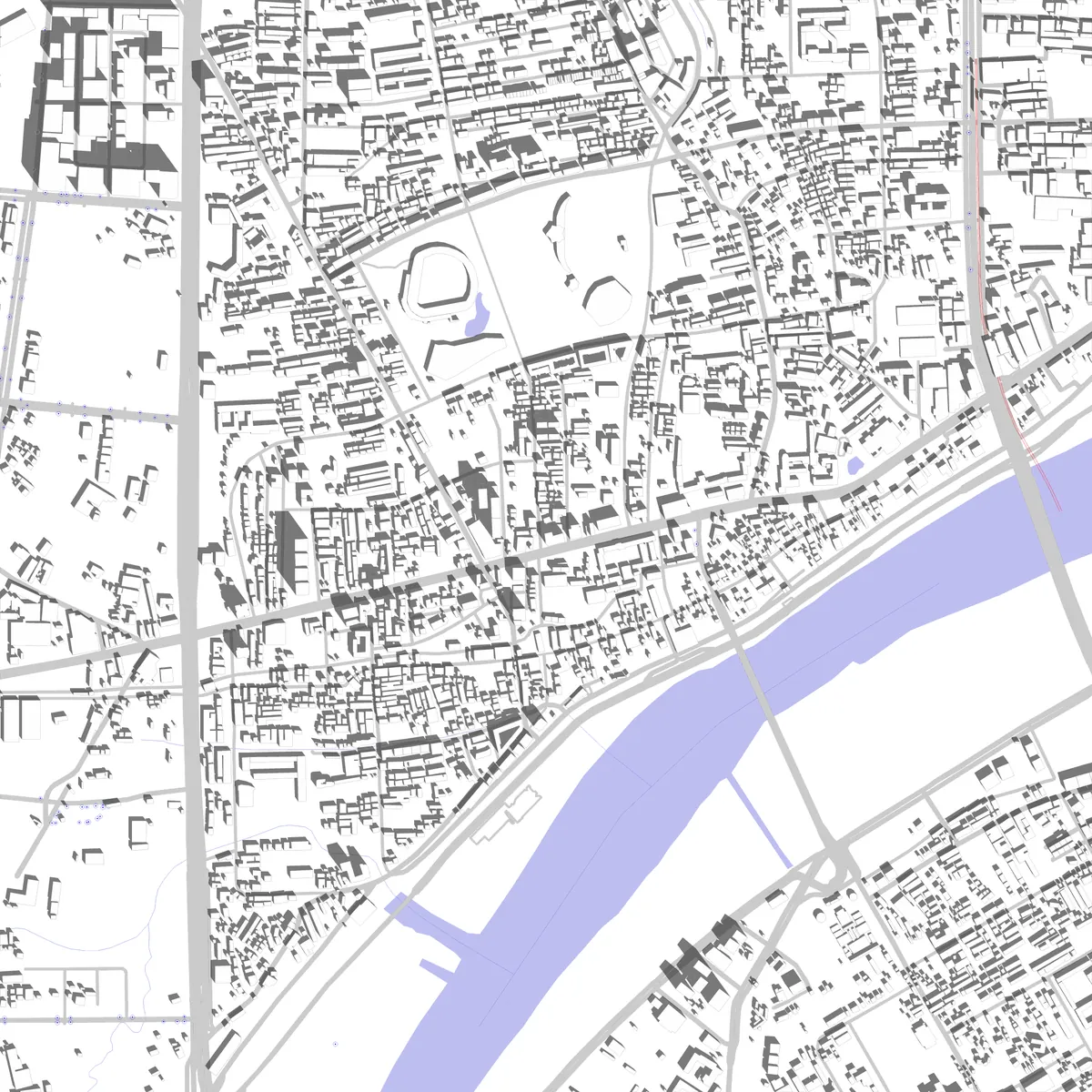 Xinzhuang site plan (2.5 km)