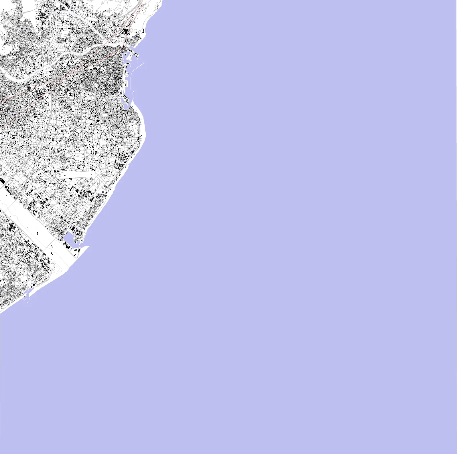 Yaizu figure ground plan
