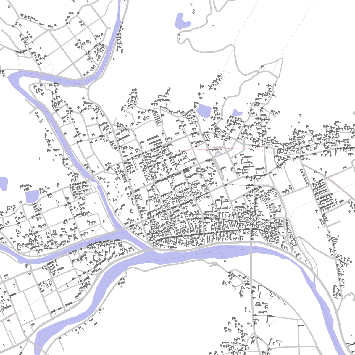 Yakage site plan (2.5 km)