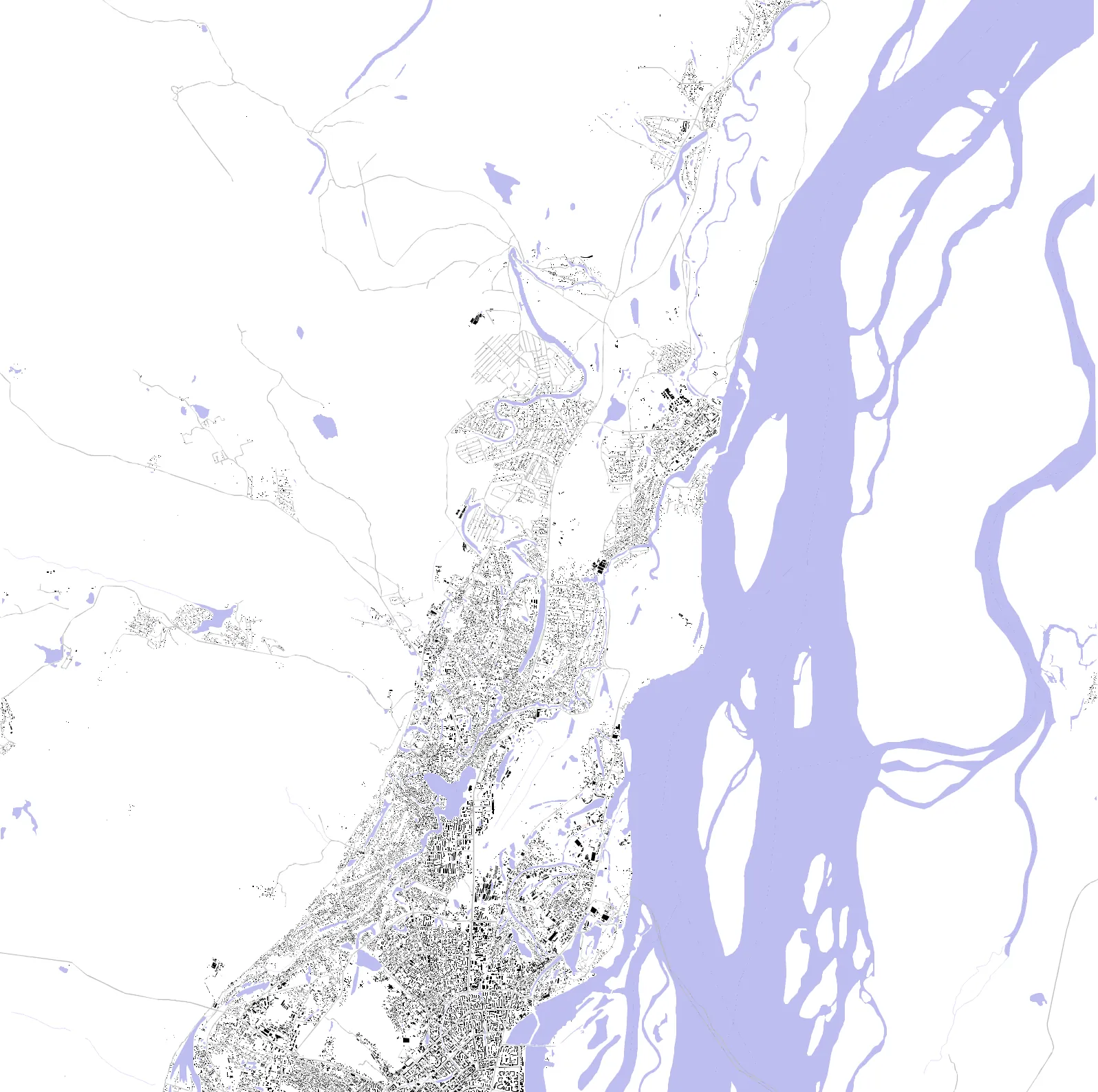 Yakutsk figure ground plan