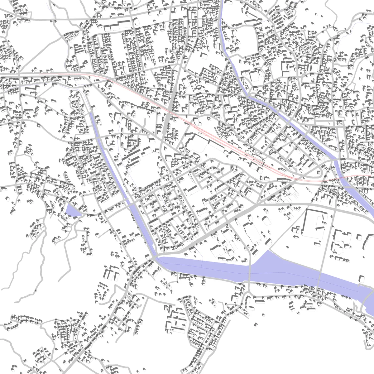 柳井 敷地図 (2.5 km)