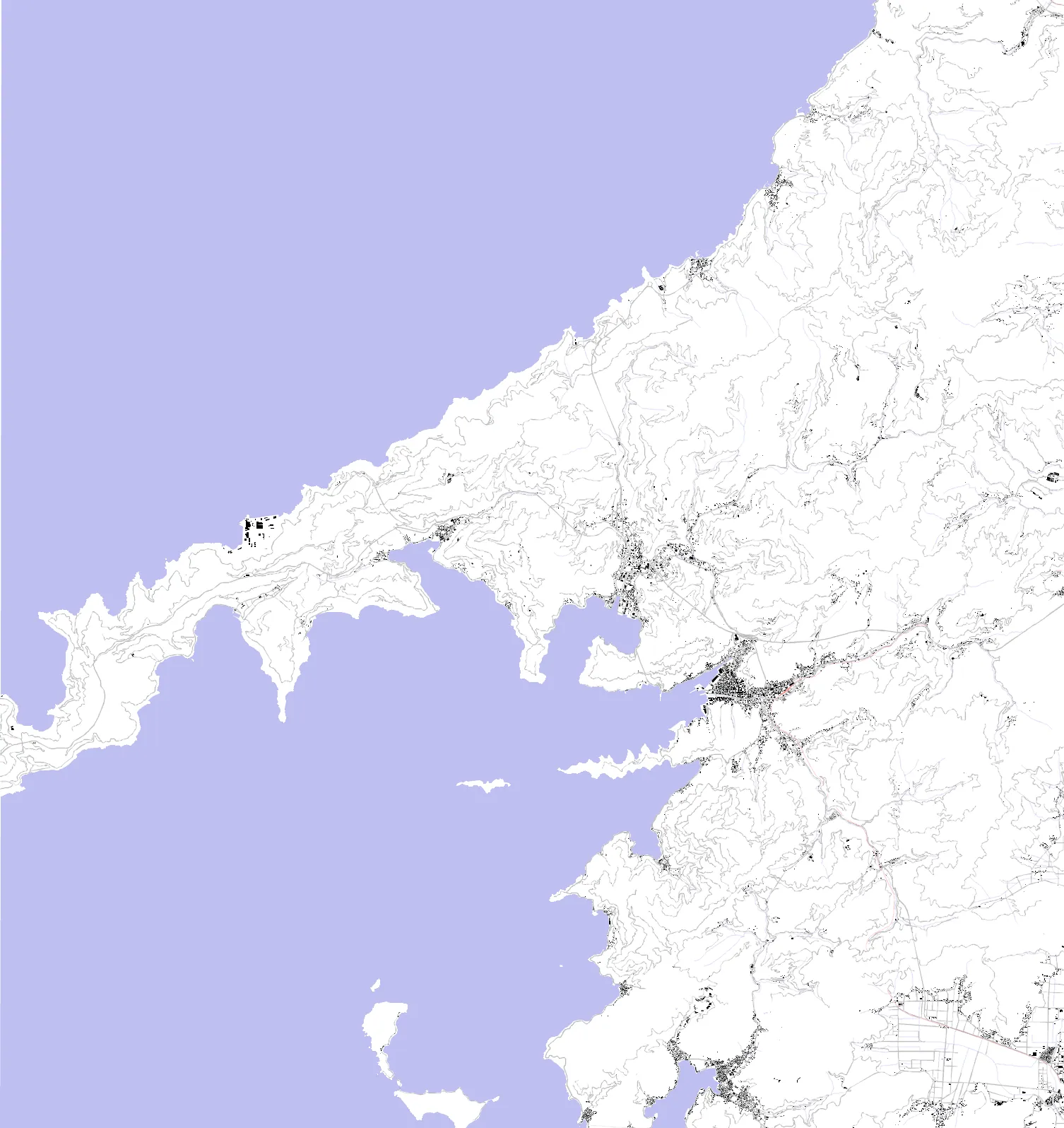 八幡浜 図と地のプラン