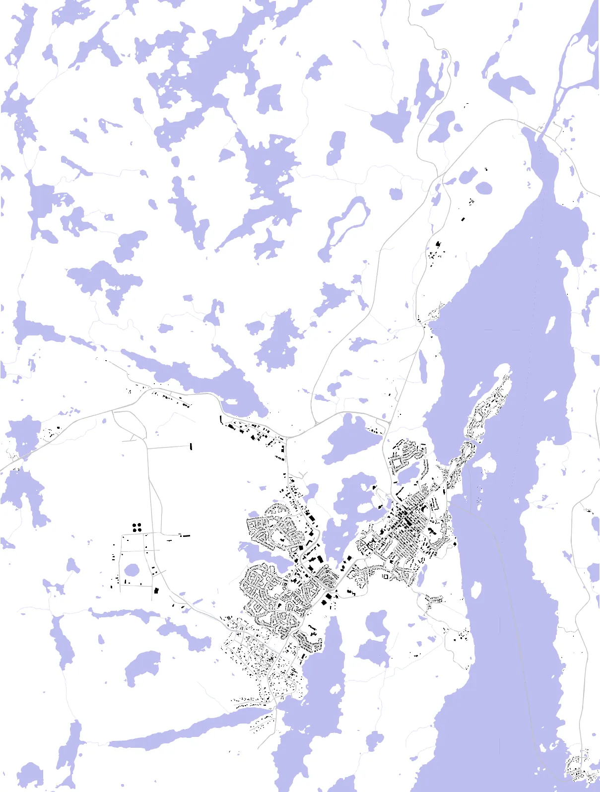 Yellowknife figure ground plan