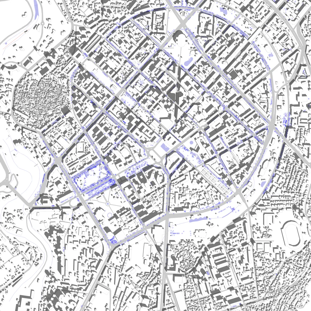 Yerevan site plan (2.5 km)