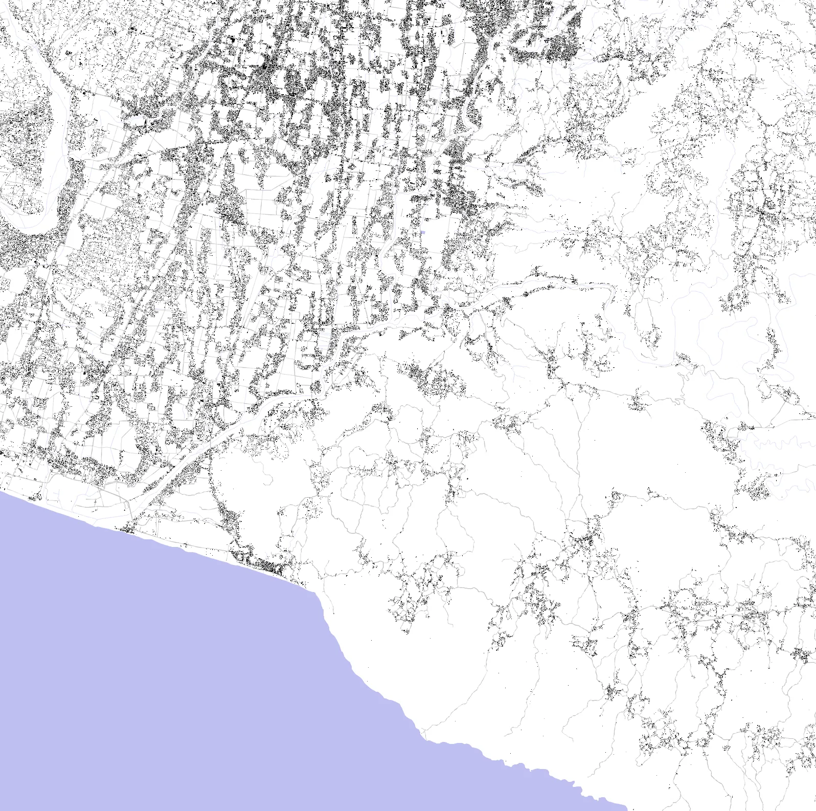 Yogyakarta figure ground plan