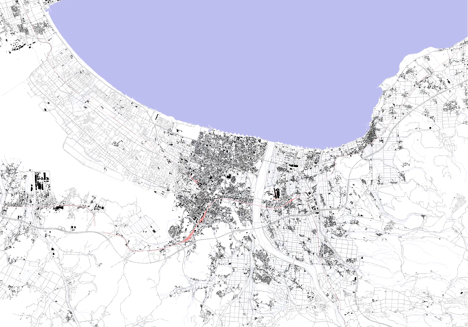 Yonago figure ground plan