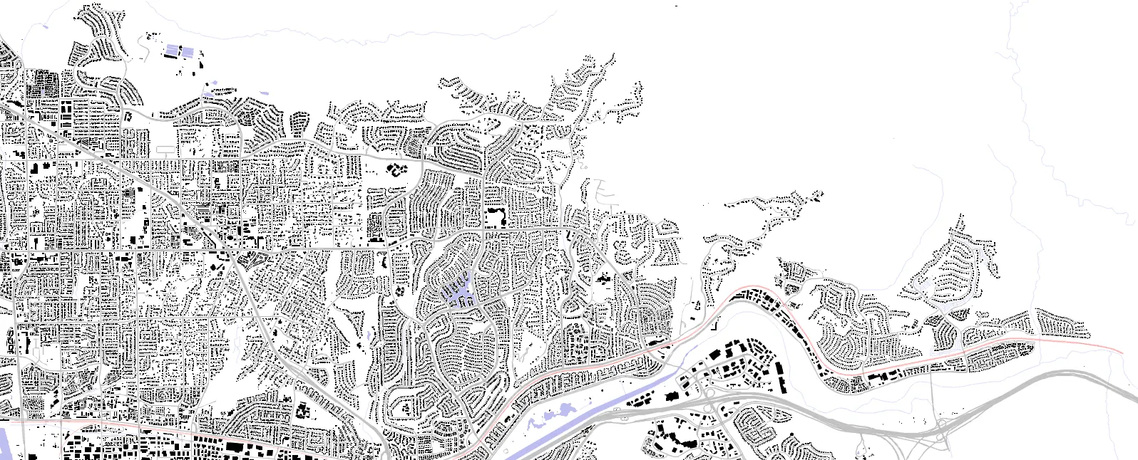 Yorba Linda figure ground plan
