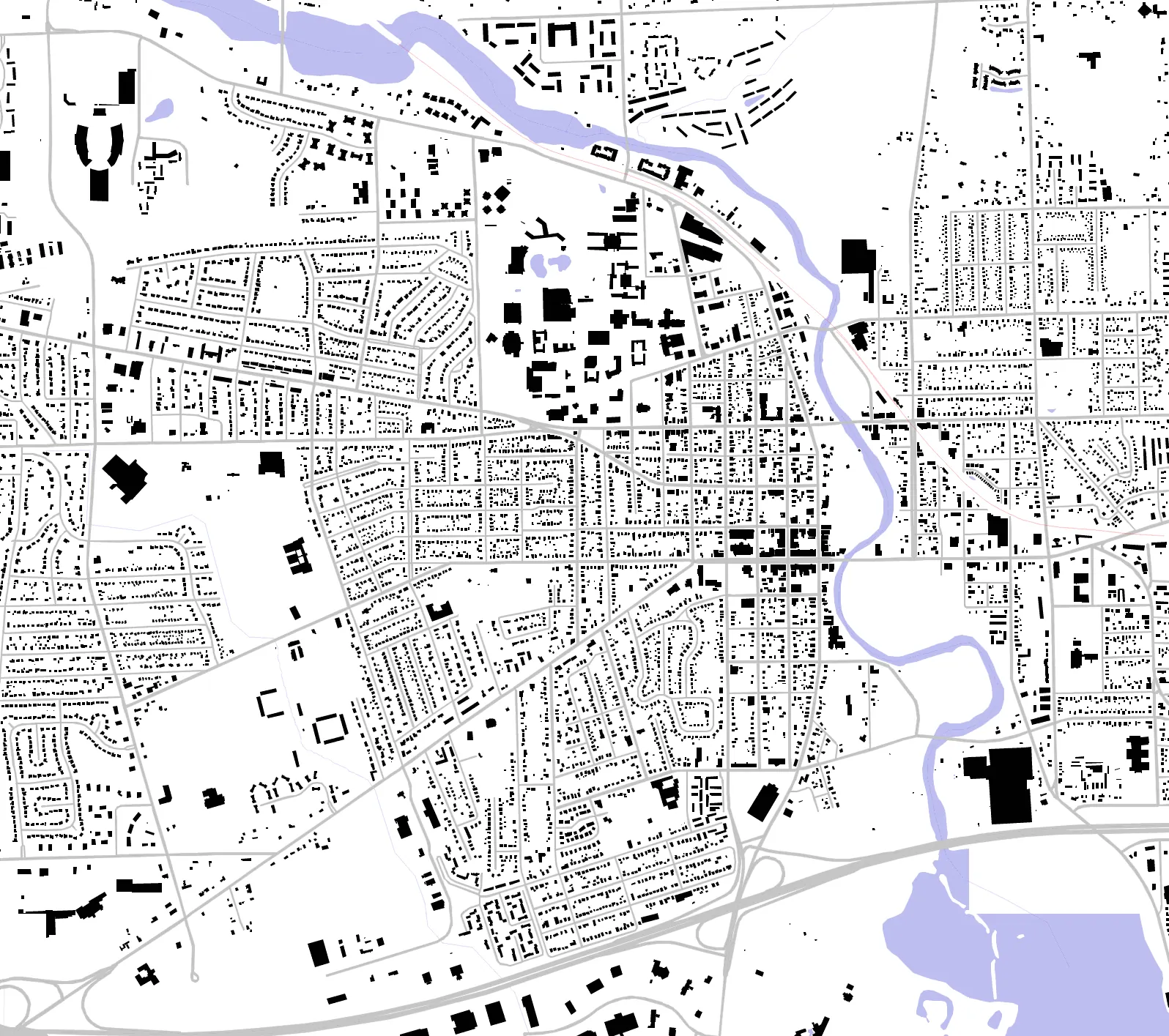 Ypsilanti figure ground plan