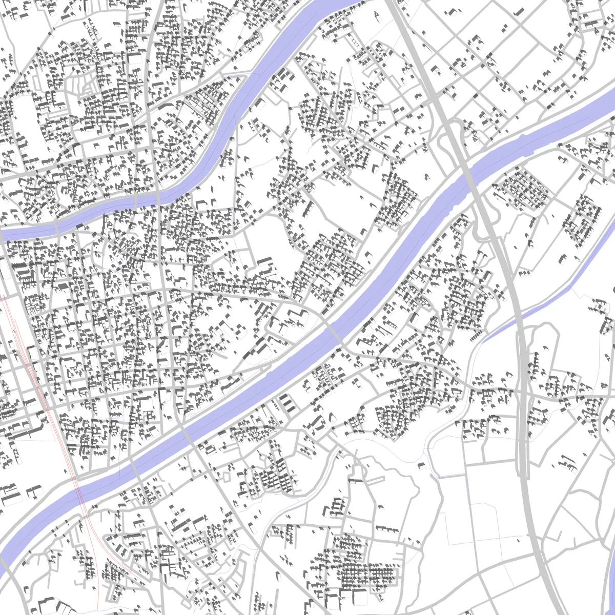 行橋 敷地図 (2.5 km)