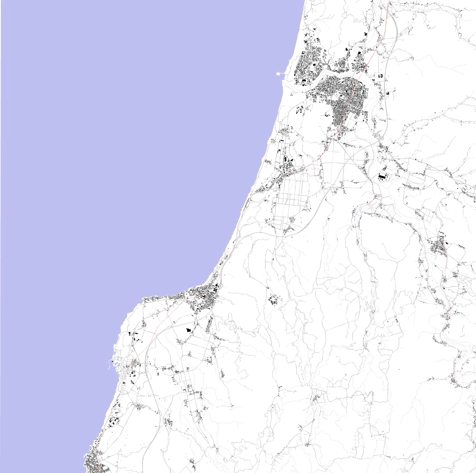 Yurihonjo figure ground plan