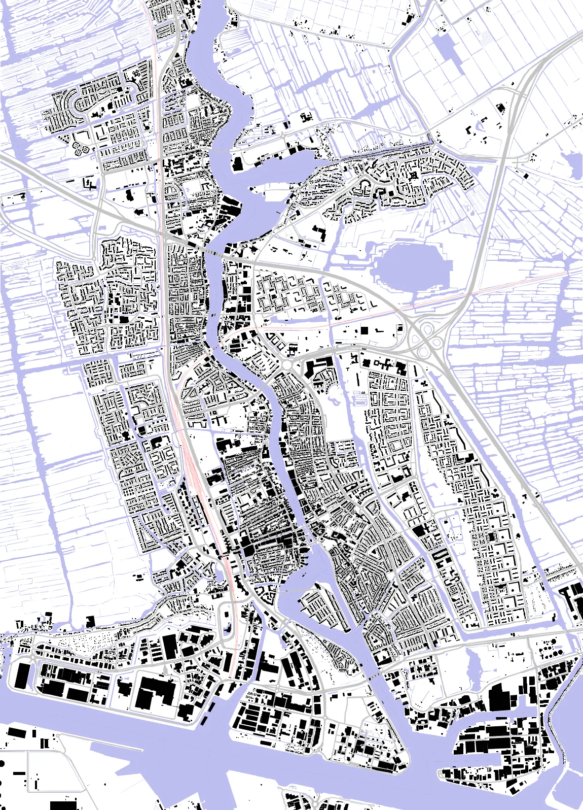 Zaandam zwartplan