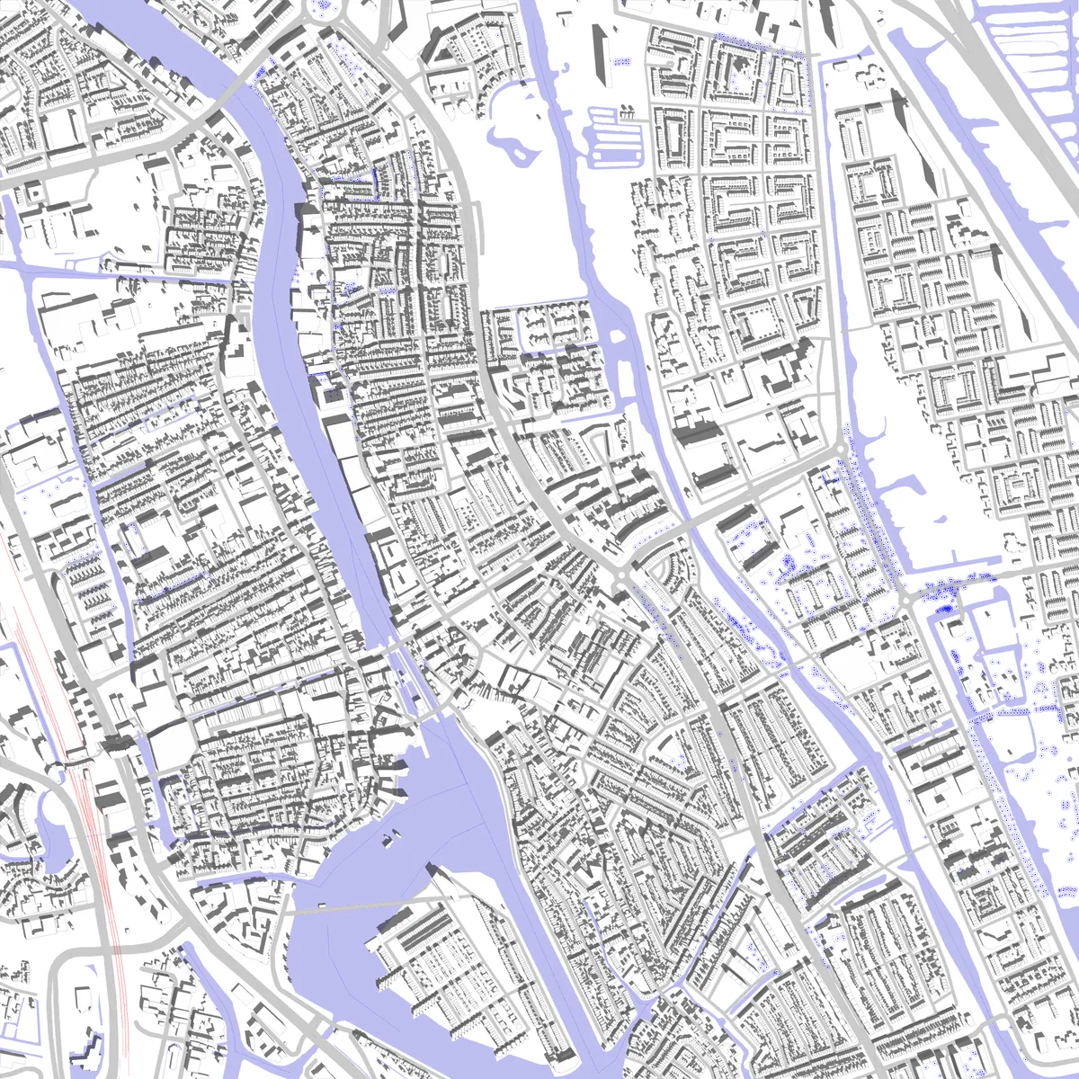 Zaandam situatieplan (2,5 km)