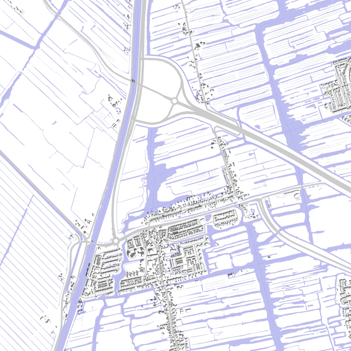 Zaanstad situatieplan (2,5 km)